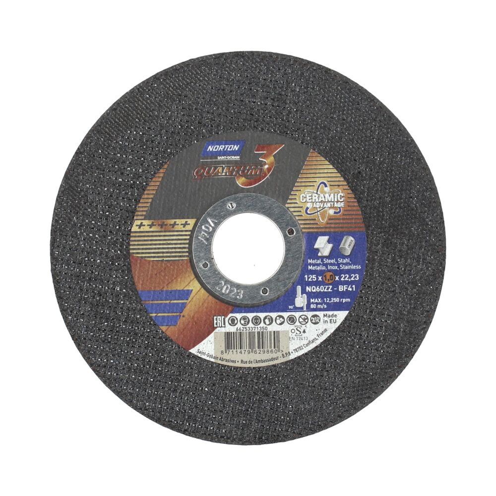 KATKAISULAIKKA 125x1,0x22,23 QUANTUM 3 NOR NQ60ZZ-T41 (25KPL/LTK)