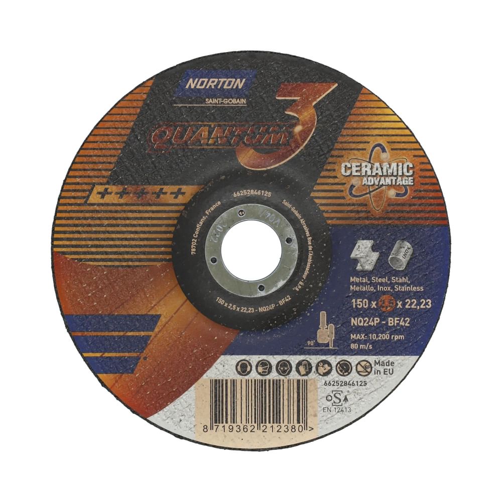 KATKAISULAIKKA 150x2,5x22,23 QUANTUM 3 NOR NQ24P-T42 (25KPL/LTK)